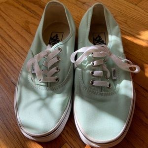 Mint green Vans